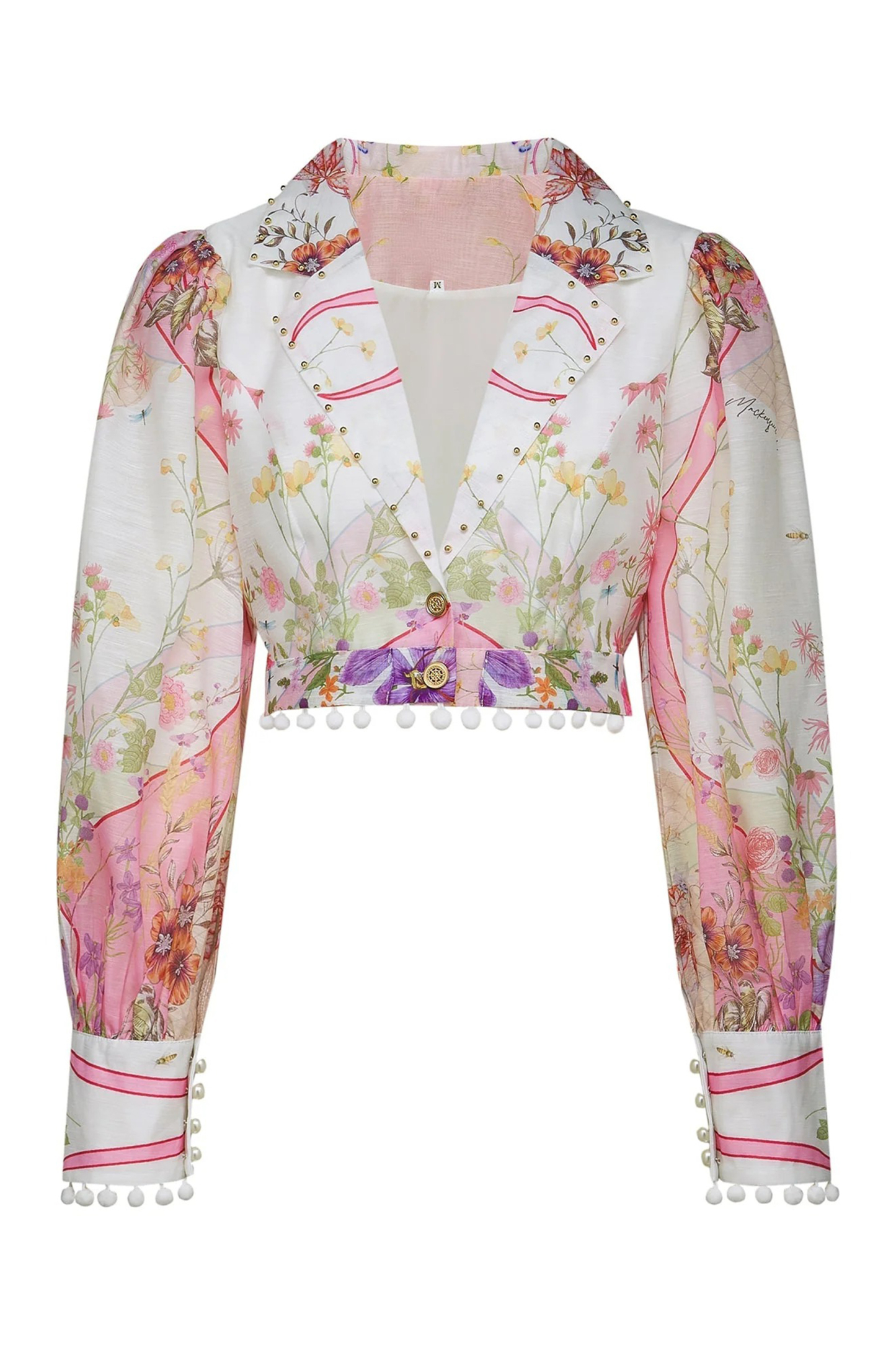 Regina Floral Print Crop Top & Pleated Skirt Set