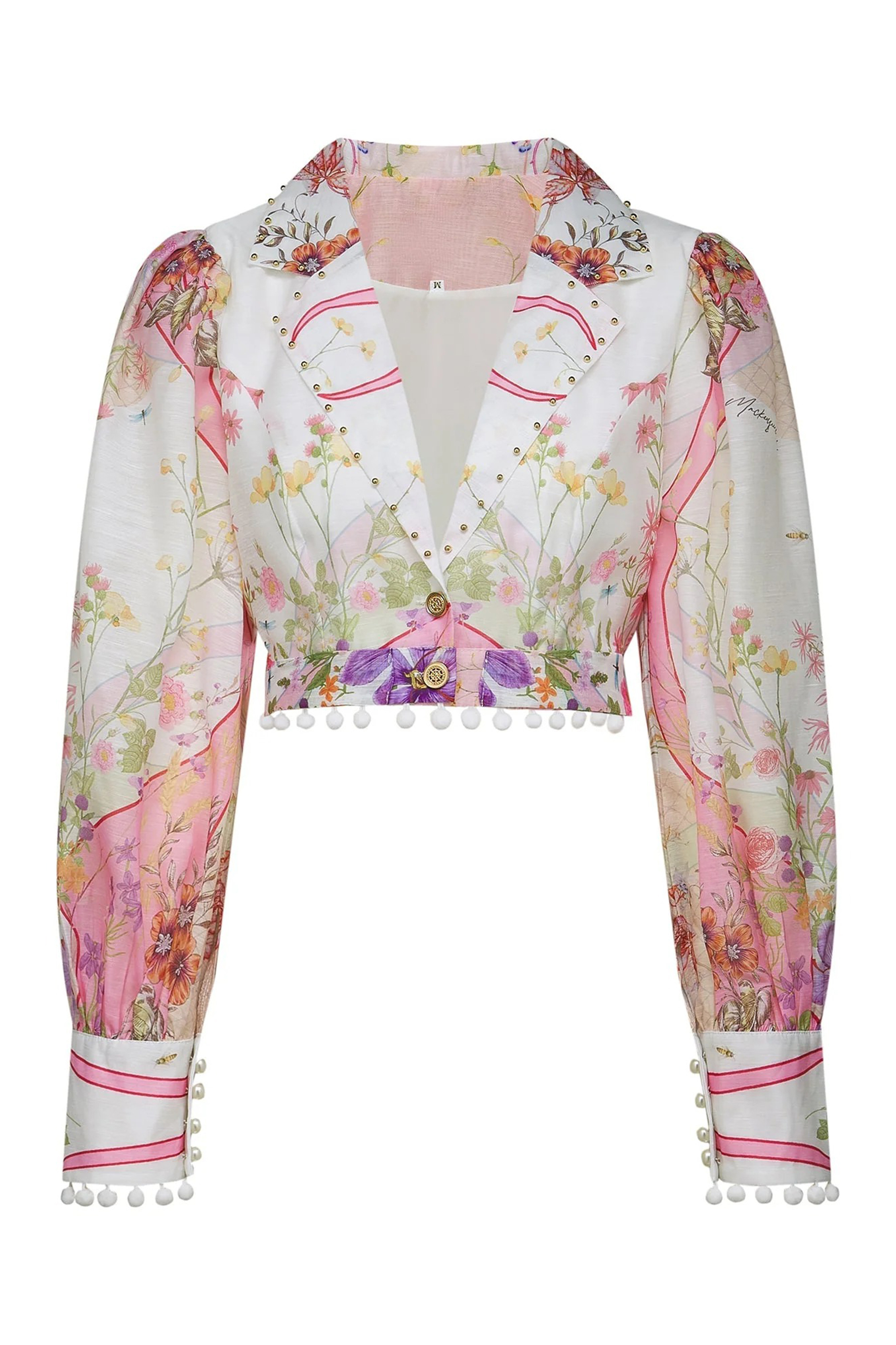 Regina Floral Print Crop Top & Pleated Skirt Set