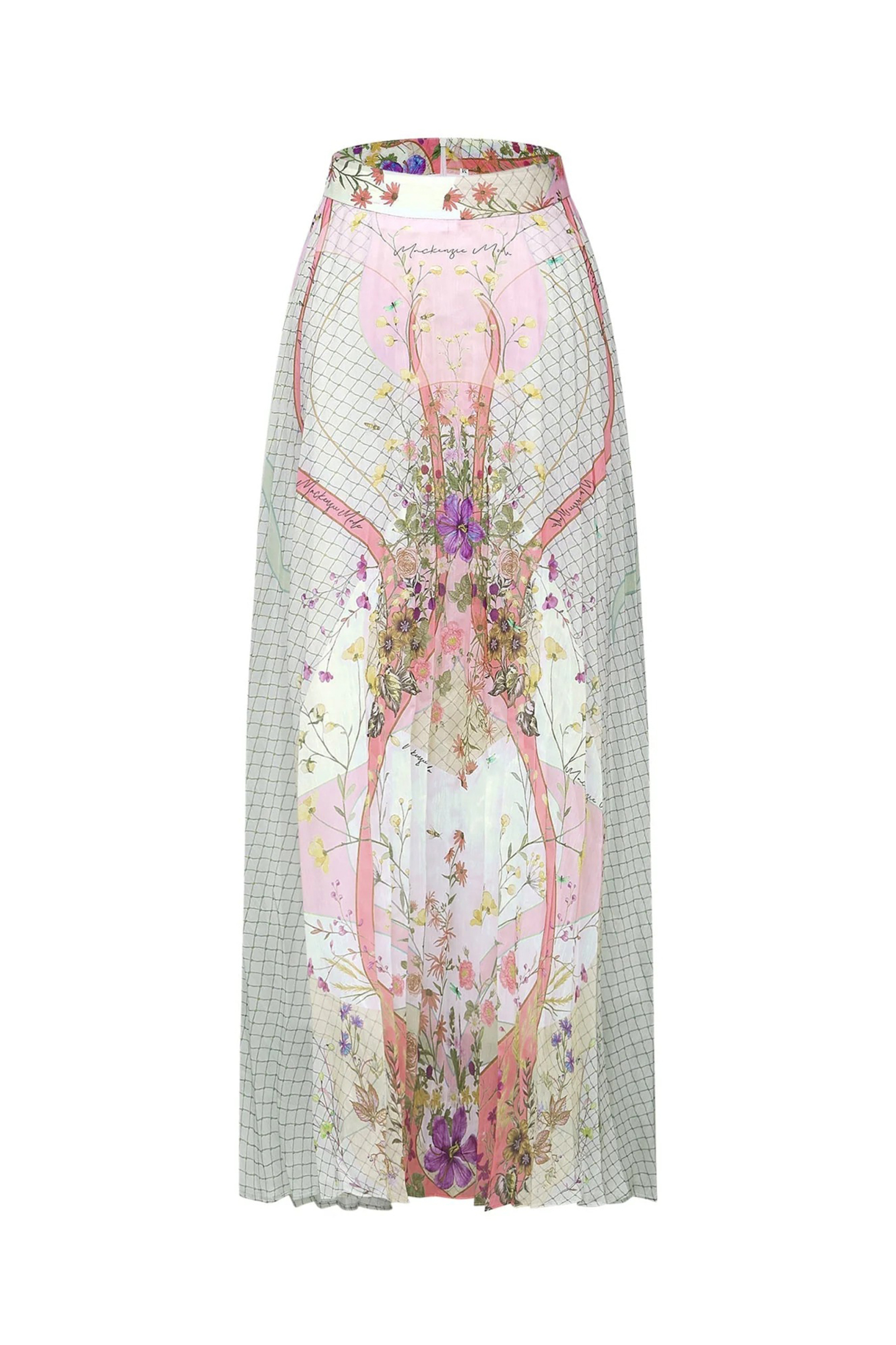 Regina Floral Print Crop Top & Pleated Skirt Set