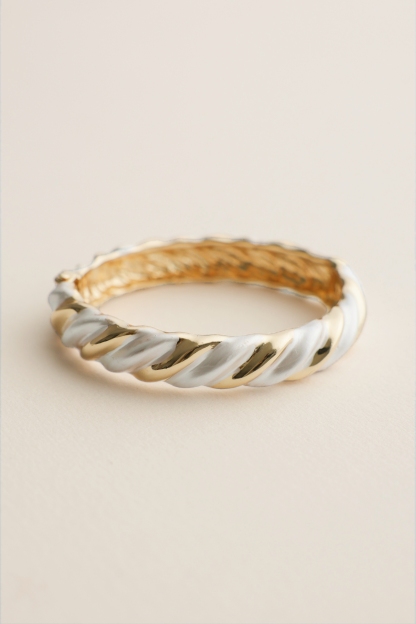 Twisted Mixed-metal Bracelet