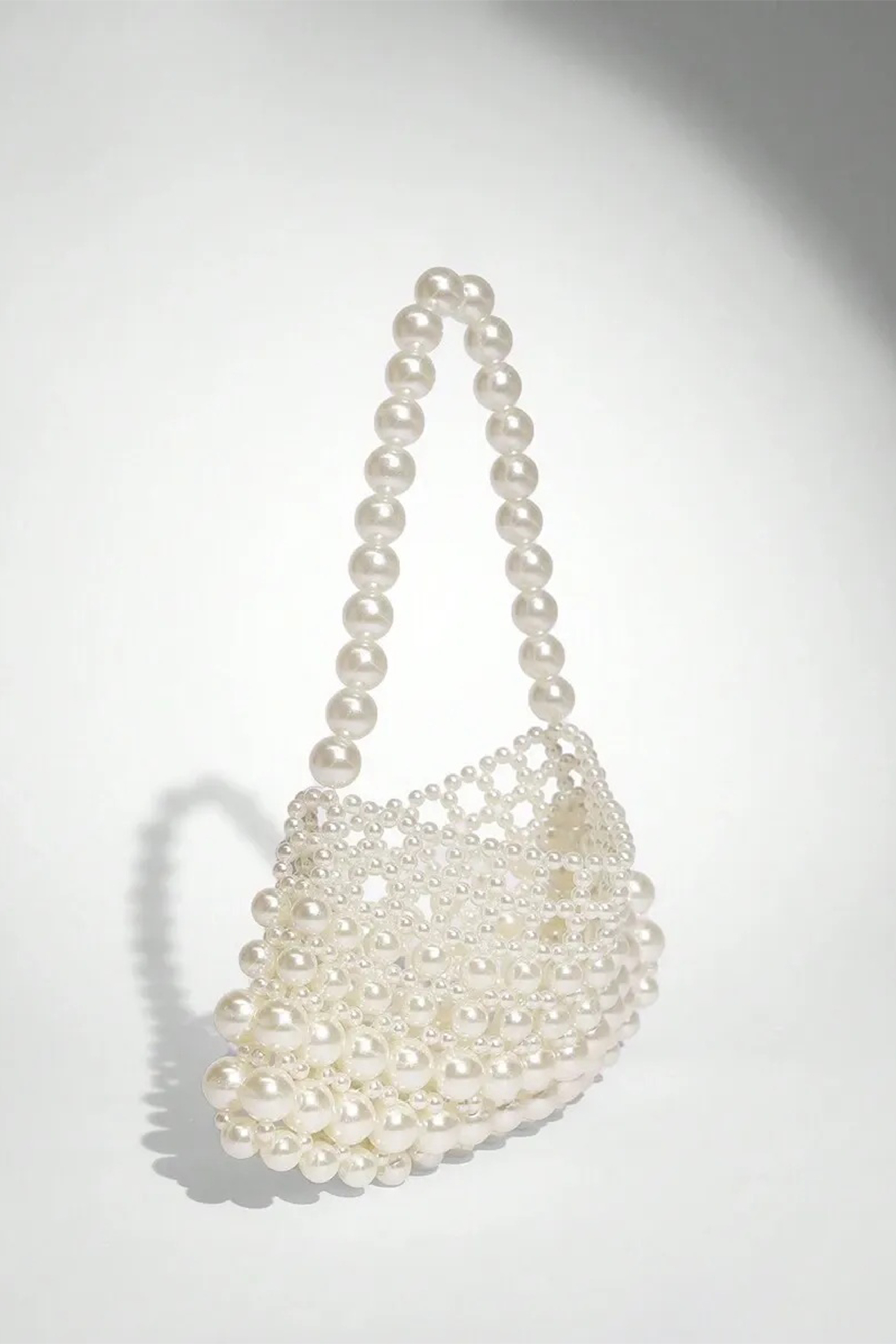 Pearl Beaded Shoulder Bag