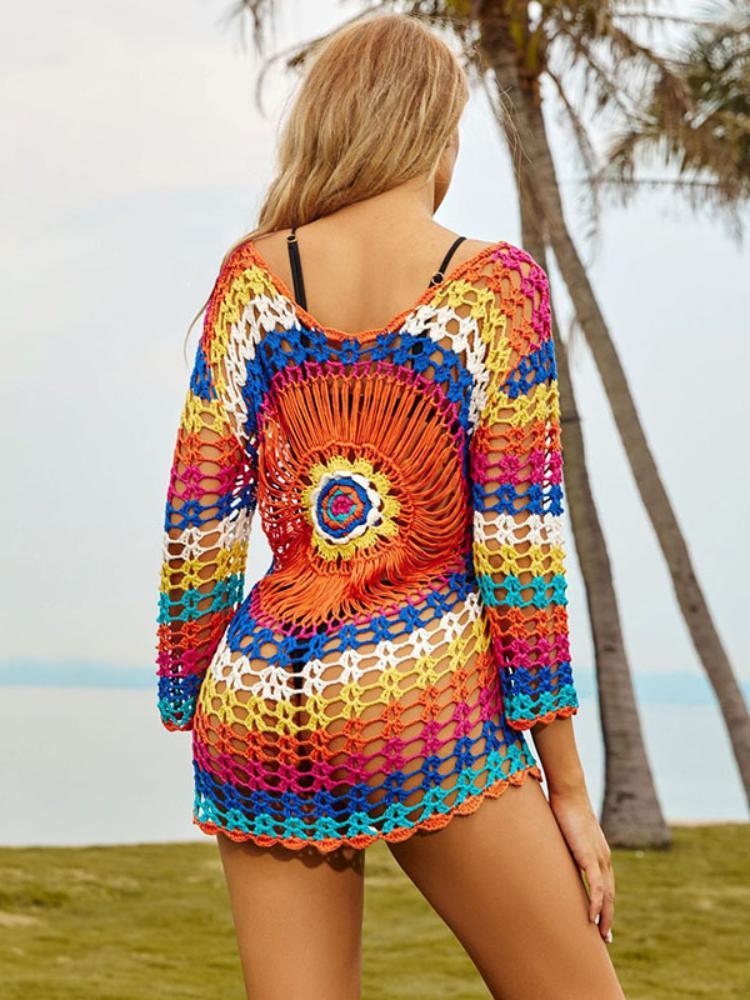 Ina Crochet Halo Beach Cover-up