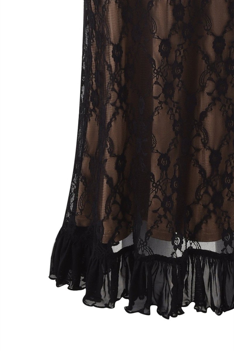 Ina Floral Lace Ruffle Maxi Dress-Sunfere