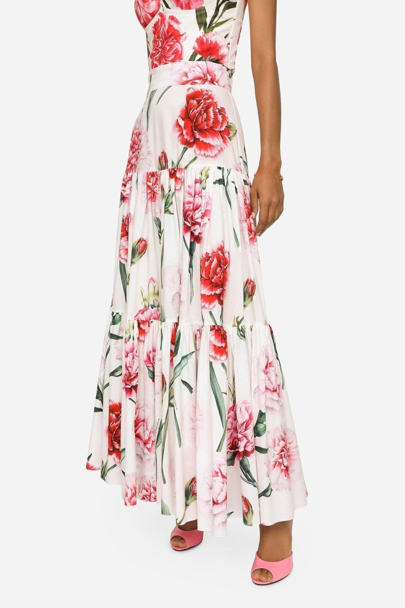 Jemima Printed Tiered Strap Maxi Set-Sunfere