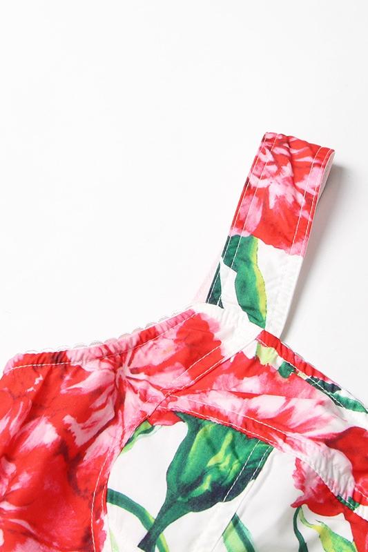 Jemima Printed Tiered Strap Maxi Set-Sunfere