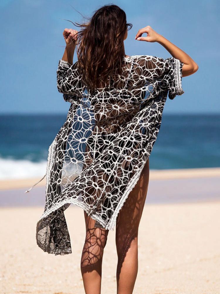 Jolie Embroidered Beach Cover-up