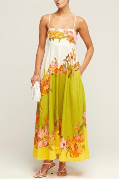 Sheila Floral Print Midi Dress - Sunfere