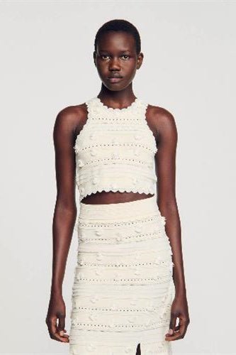 Julia Embellished Hollow Out Knit Set-Sunfere