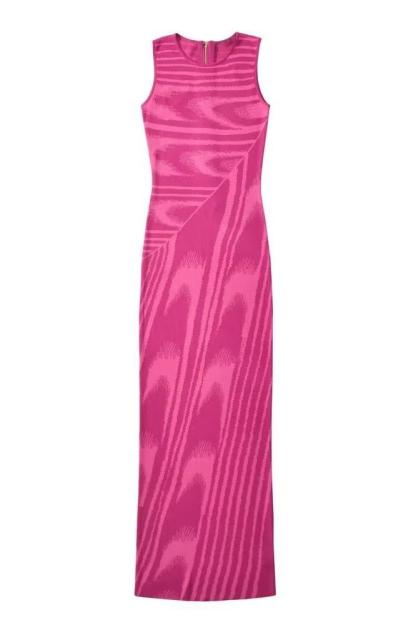 dresses-Kailani Round Neck Knit Maxi Dress-SD00211221938-Hot Pink-S - Sunfere
