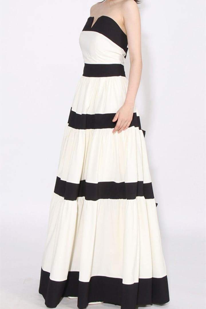 Karen Colorblock Bowknot Maxi Dress-Sunfere