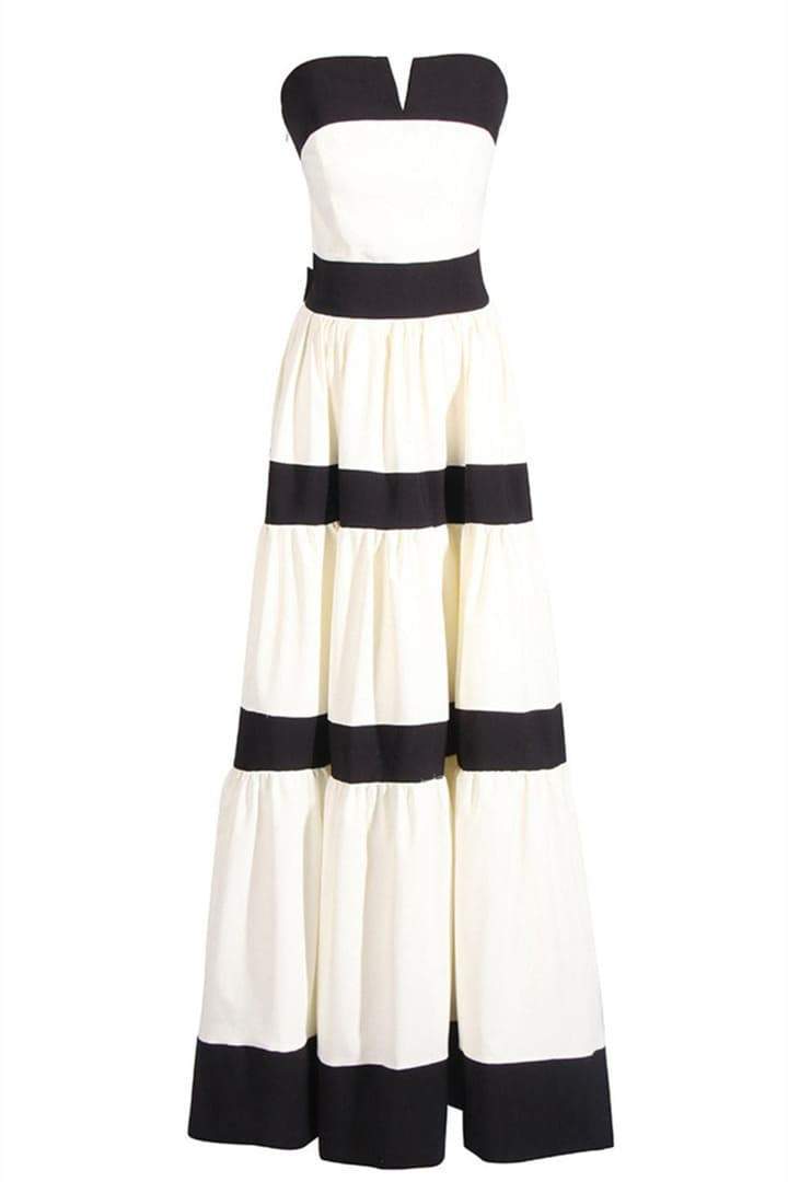 Karen Colorblock Bowknot Maxi Dress-Sunfere