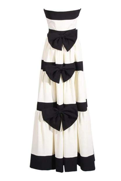 Karen Colorblock Bowknot Maxi Dress-Sunfere