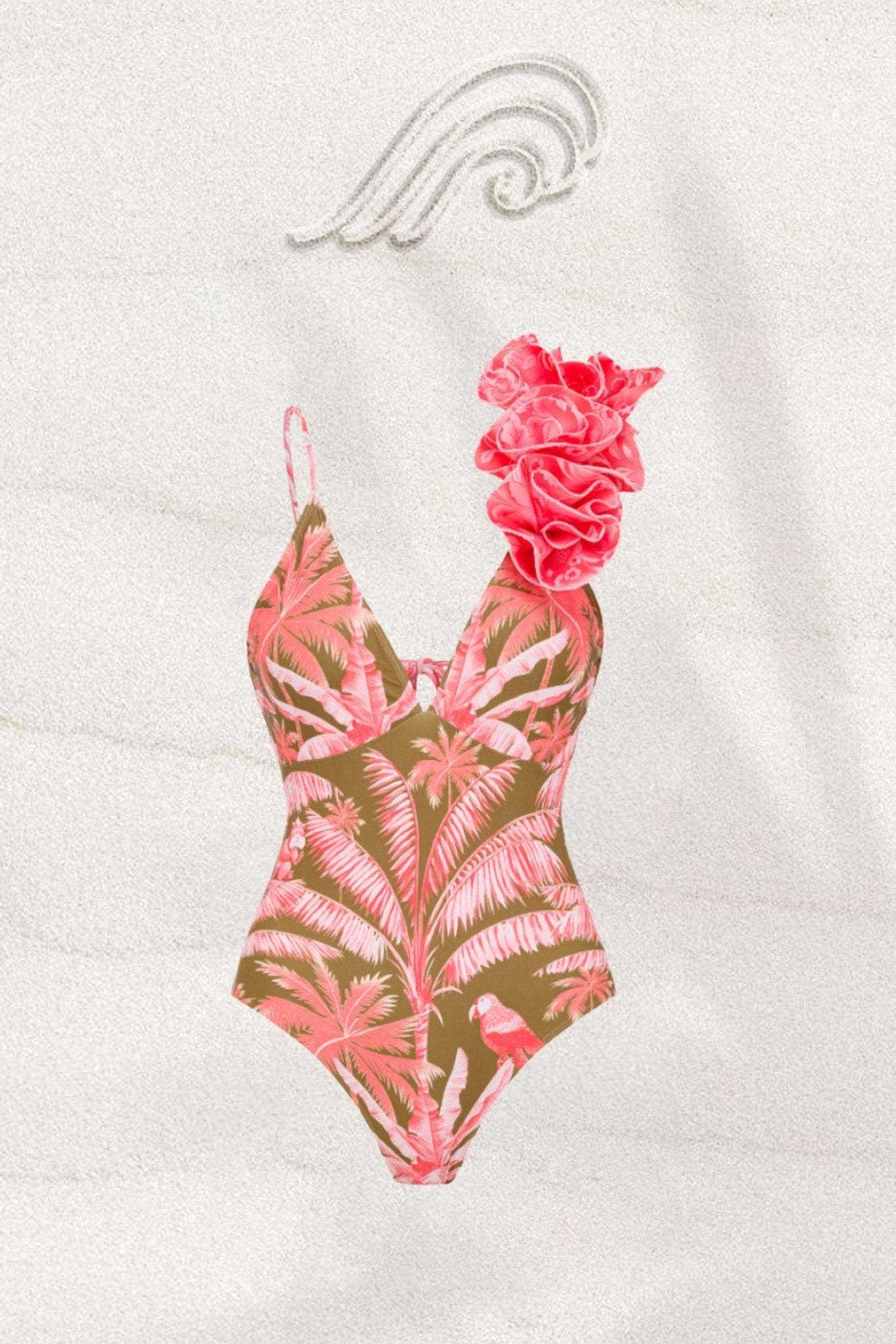 Karena Tropical Printed Two-pieces Swim Set-Sunfere