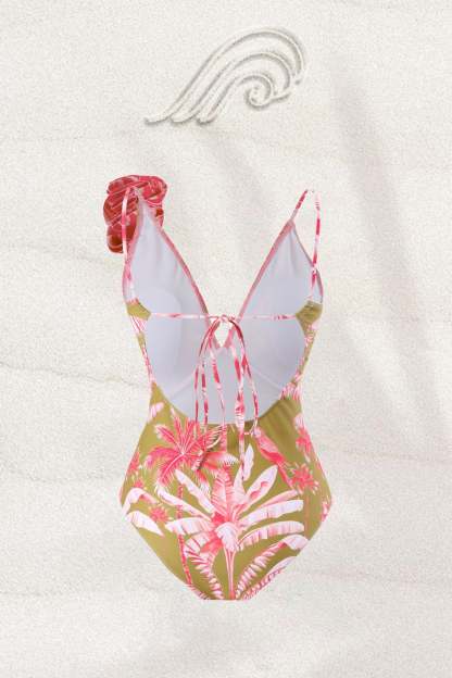 swimwear-Karena Tropical Printed Two-pieces Swim Set-SW00601172149-Pink-S - Sunfere