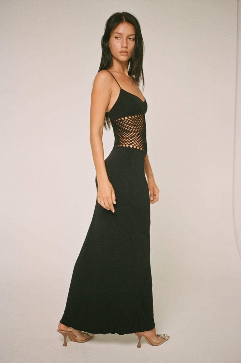 dresses-Kelly Sleeveless Cut-out Maxi Slip Dress-SD00604152683-Black-S - Sunfere
