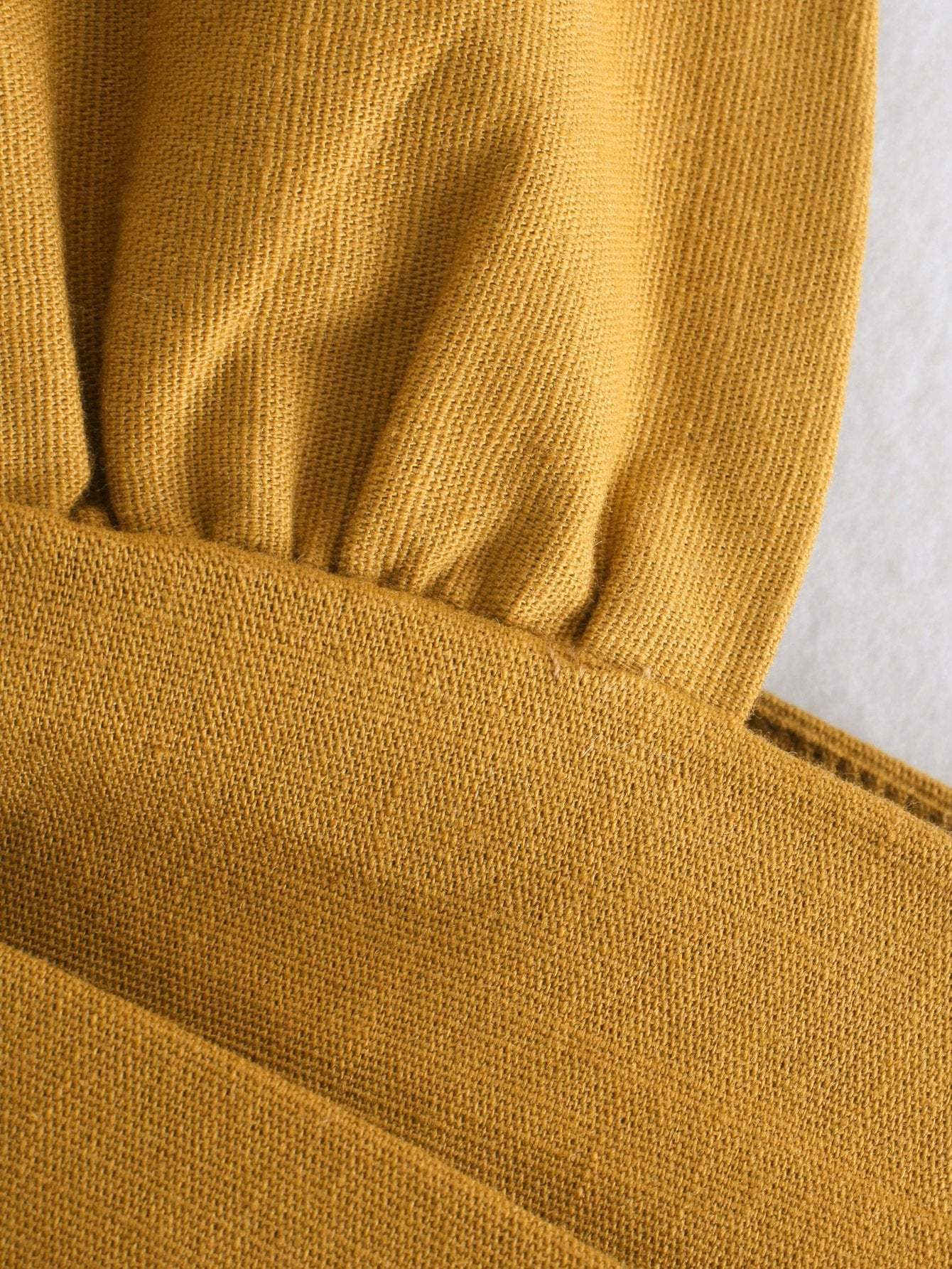 Laura One Shoulder Crop Linen Top-Sunfere