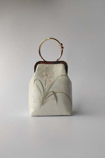 Liz Embroidered Satin Bag