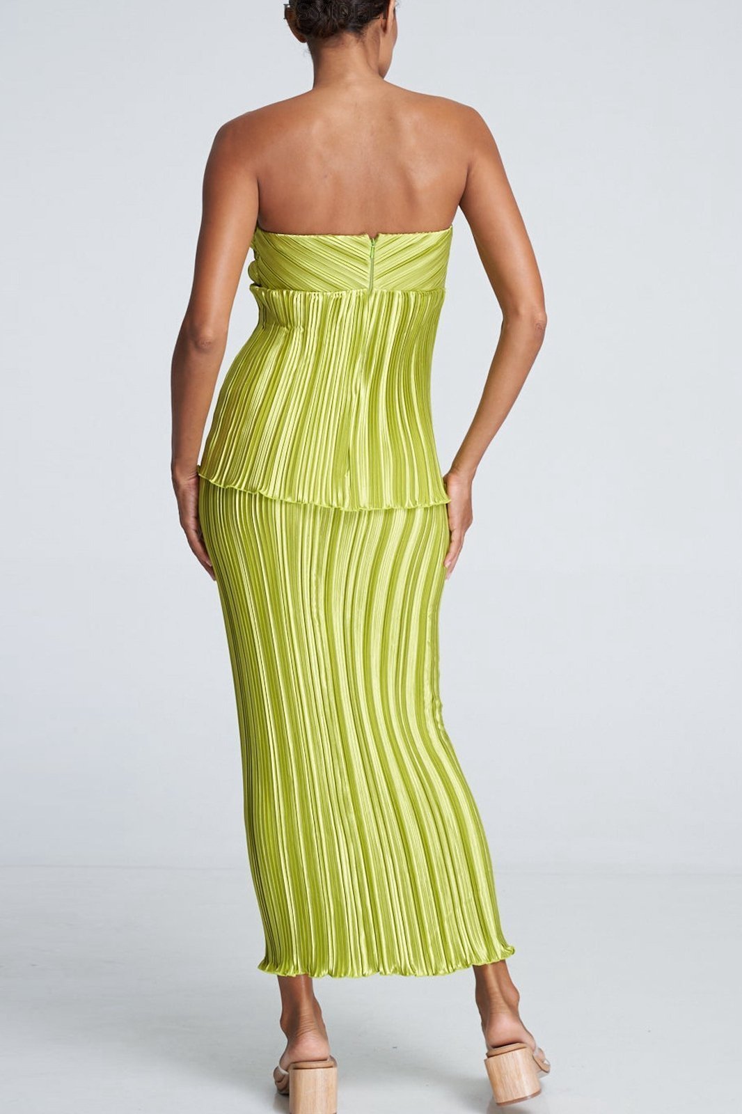 Lyuba Plisse Strapless Set-Sunfere