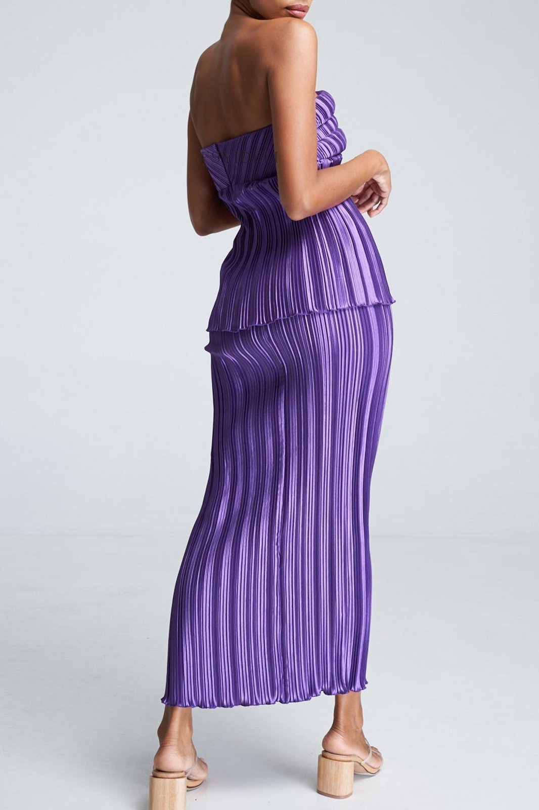 Lyuba Plisse Strapless Set-Sunfere