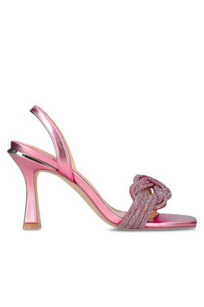 shoes-Madeline Rhinestone Knot Heels-SSH00604022609-Pink-37 - Sunfere
