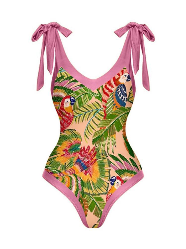 Mamie Tropical Printed Swim Set-Sunfere