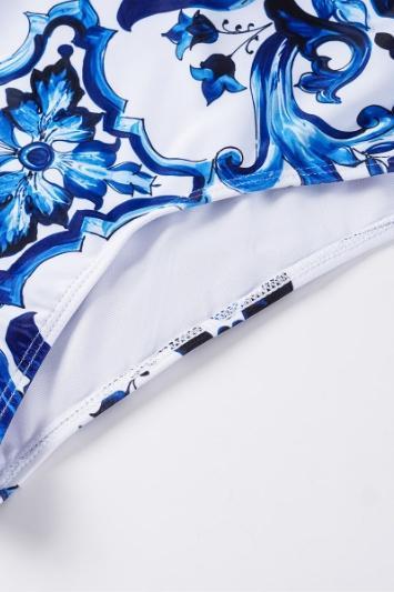 Martha Printed Gathered Two-pieces Swim Set-Sunfere