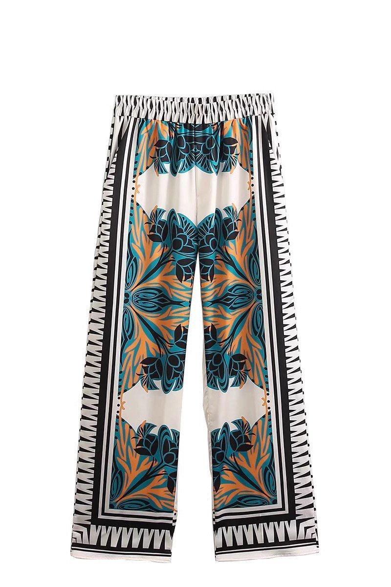Maura Satin Floral Printed Set-Sunfere