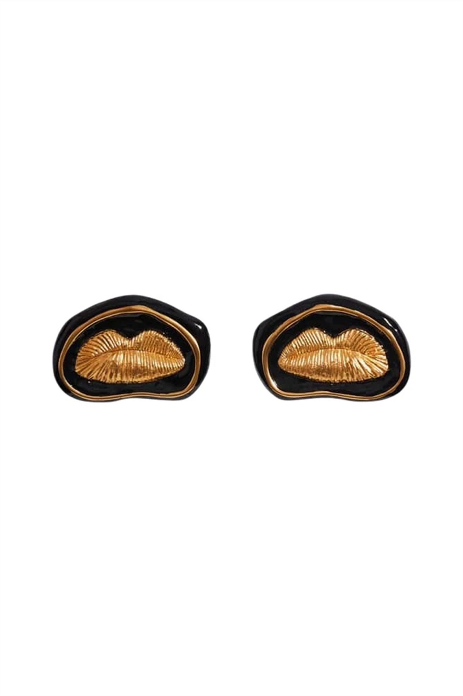 Retro Exaggerated Mouth Earrings-Sunfere
