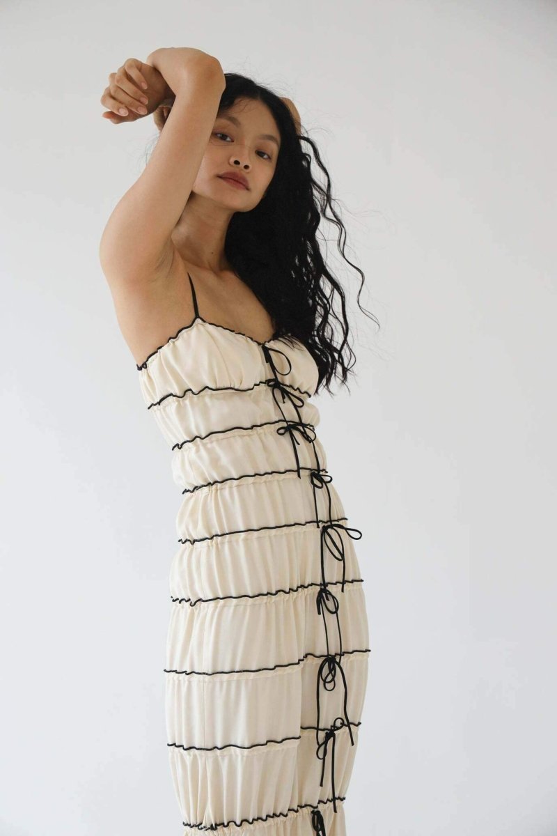 Melissa Ruffle Tunnel Maxi Dress-Sunfere