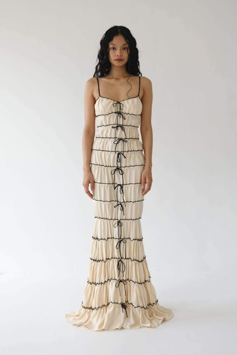 Melissa Ruffle Tunnel Maxi Dress-Sunfere