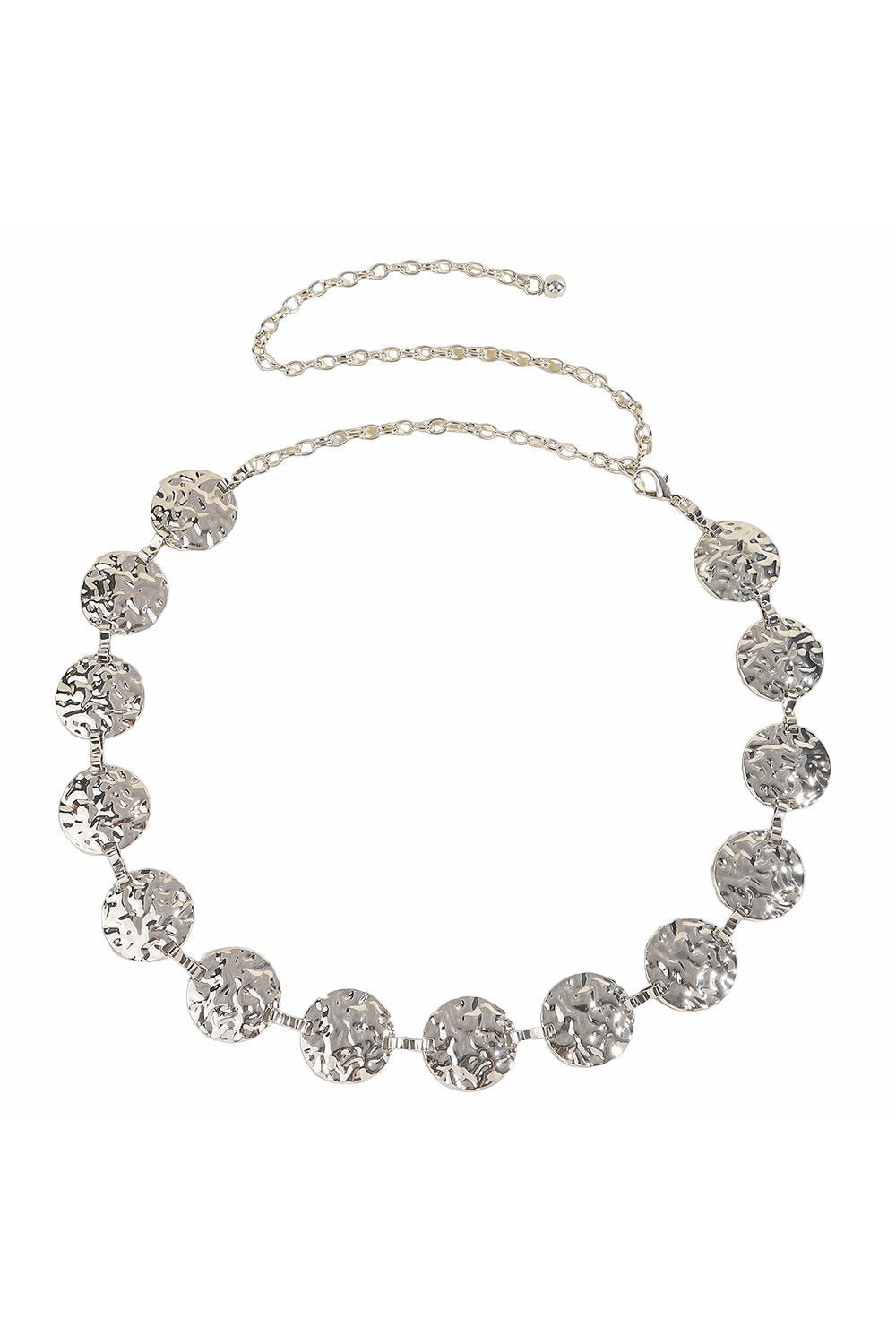 Metal Round Decor Waist Chain Belt-Sunfere