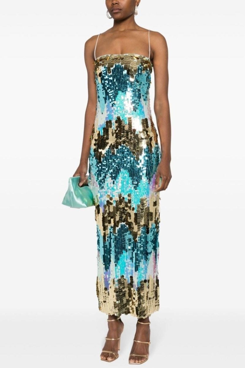 Moira Sequins Cami Maxi Dress-Sunfere