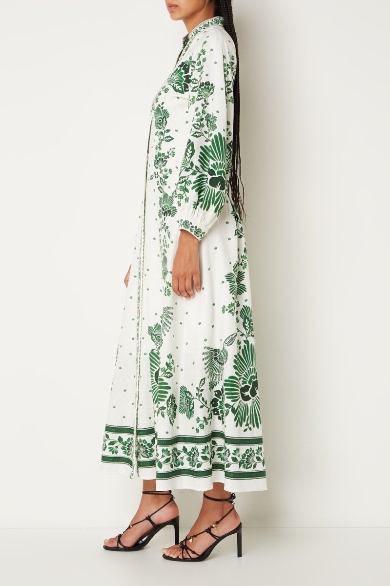 Nalin Printed Maxi Blouse Dress-Sunfere