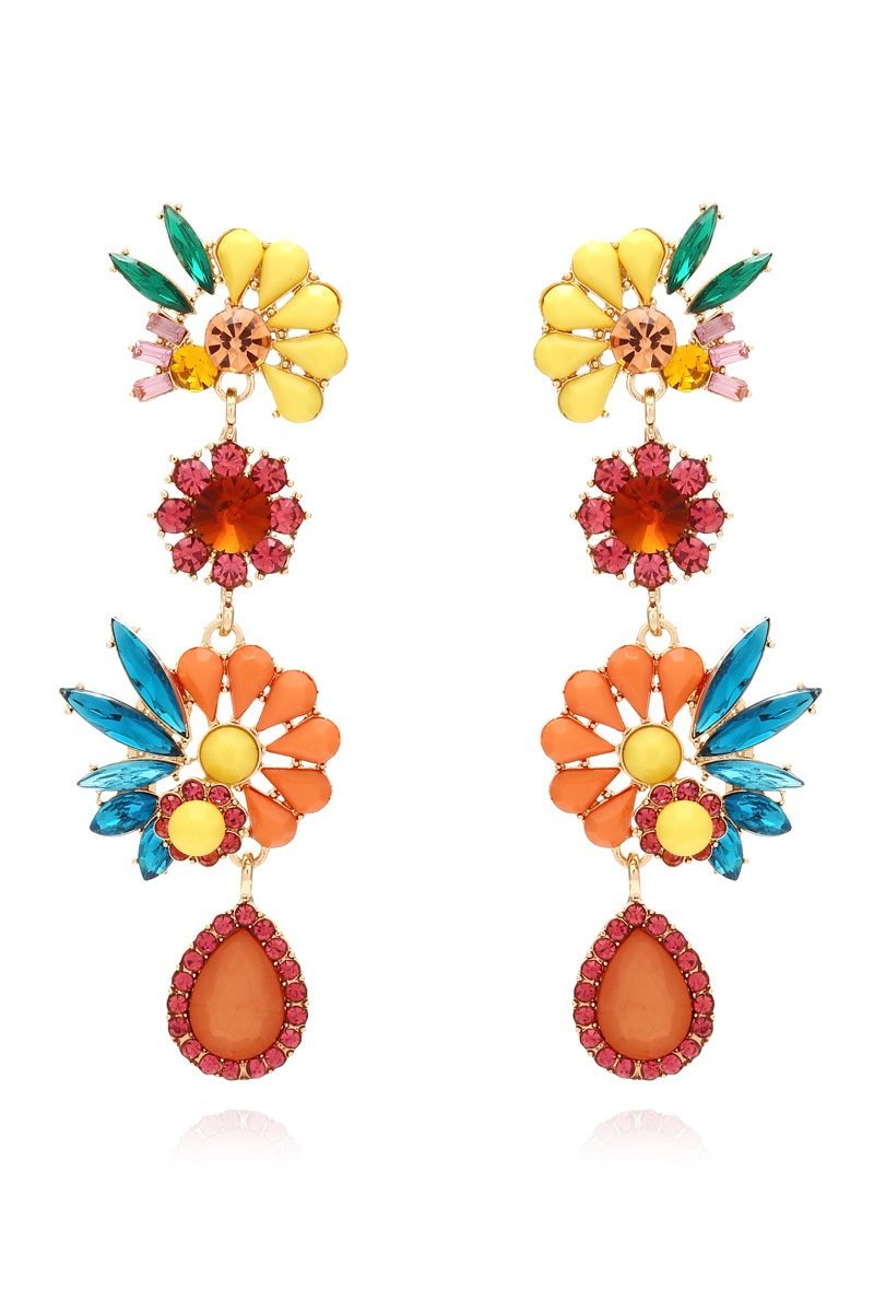 Neil Acrylic Flower Drop Earrings