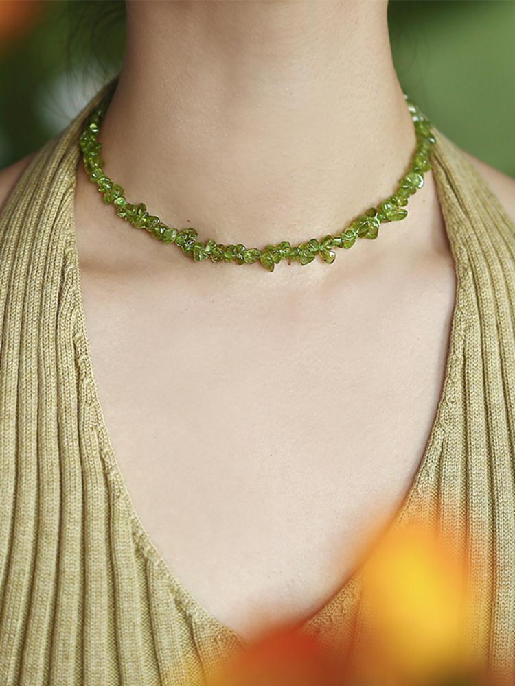 Nora Irregular Crystal Necklace