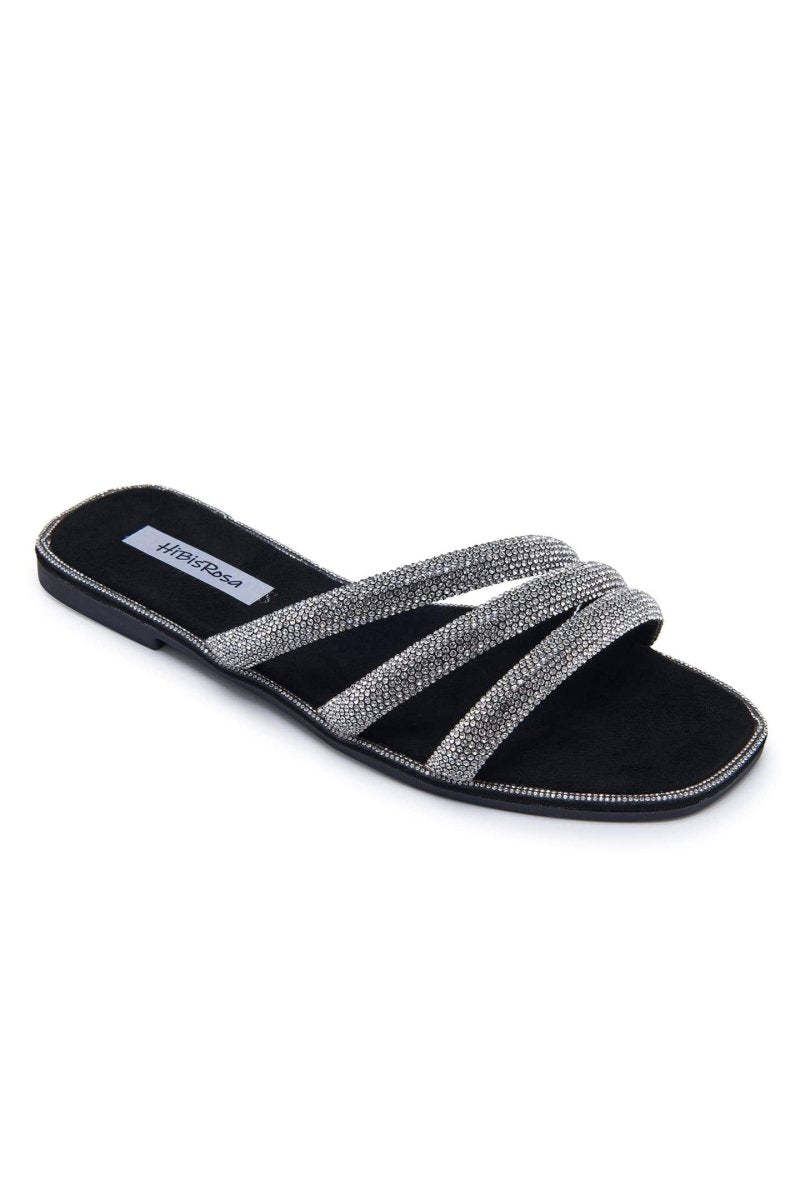 Norma Crystal Straps Sandals-Sunfere