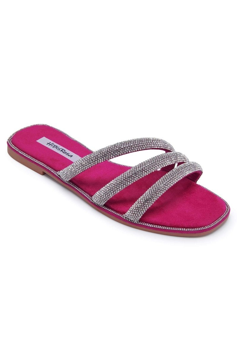shoes-Norma Crystal Straps Sandals-SSH00603282552-Hot Pink-37 - Sunfere