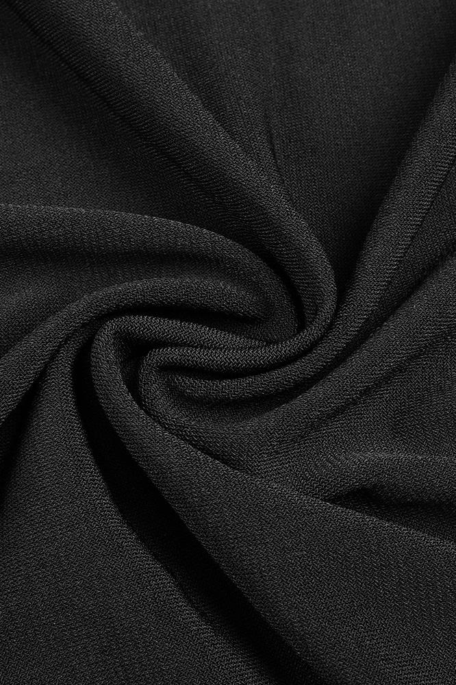 -Octavia Strapless Draped Gloved Maxi Dress-SD00211091887-Black-XS - Sunfere