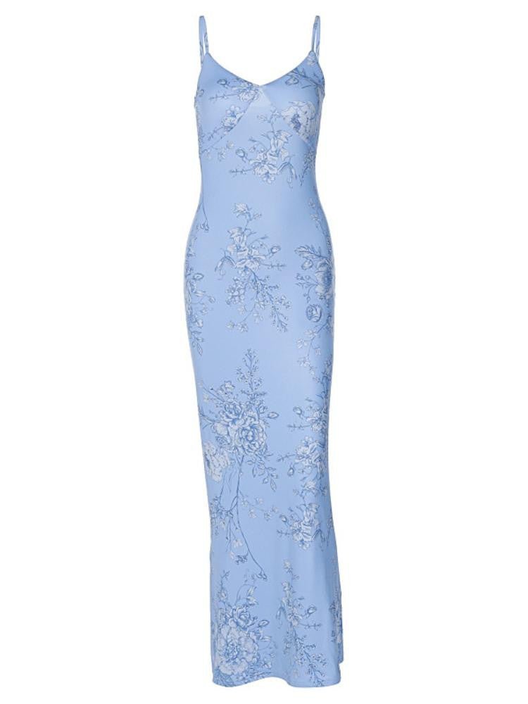 Orchid Printed Maxi Slip Dress-Sunfere