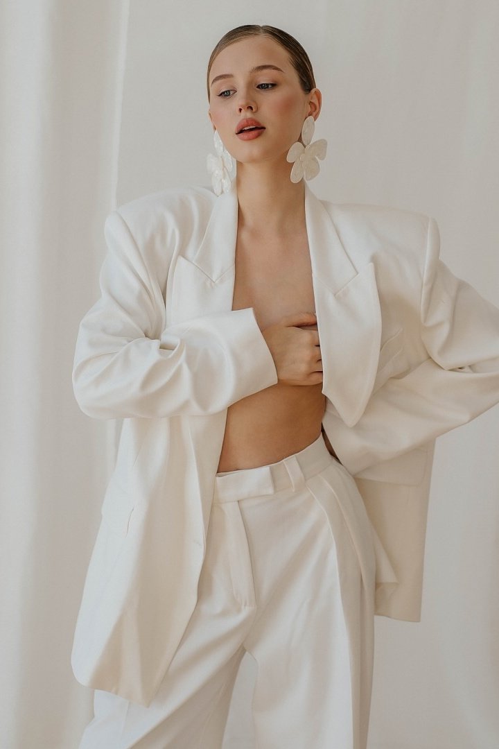 Oversized Acrylic Flower Earrings-Sunfere