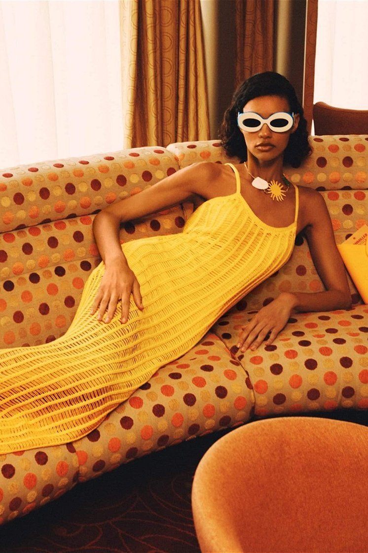 dresses-Paula Hollow Knit Maxi Dress-SD00601192158-Yellow-S - Sunfere