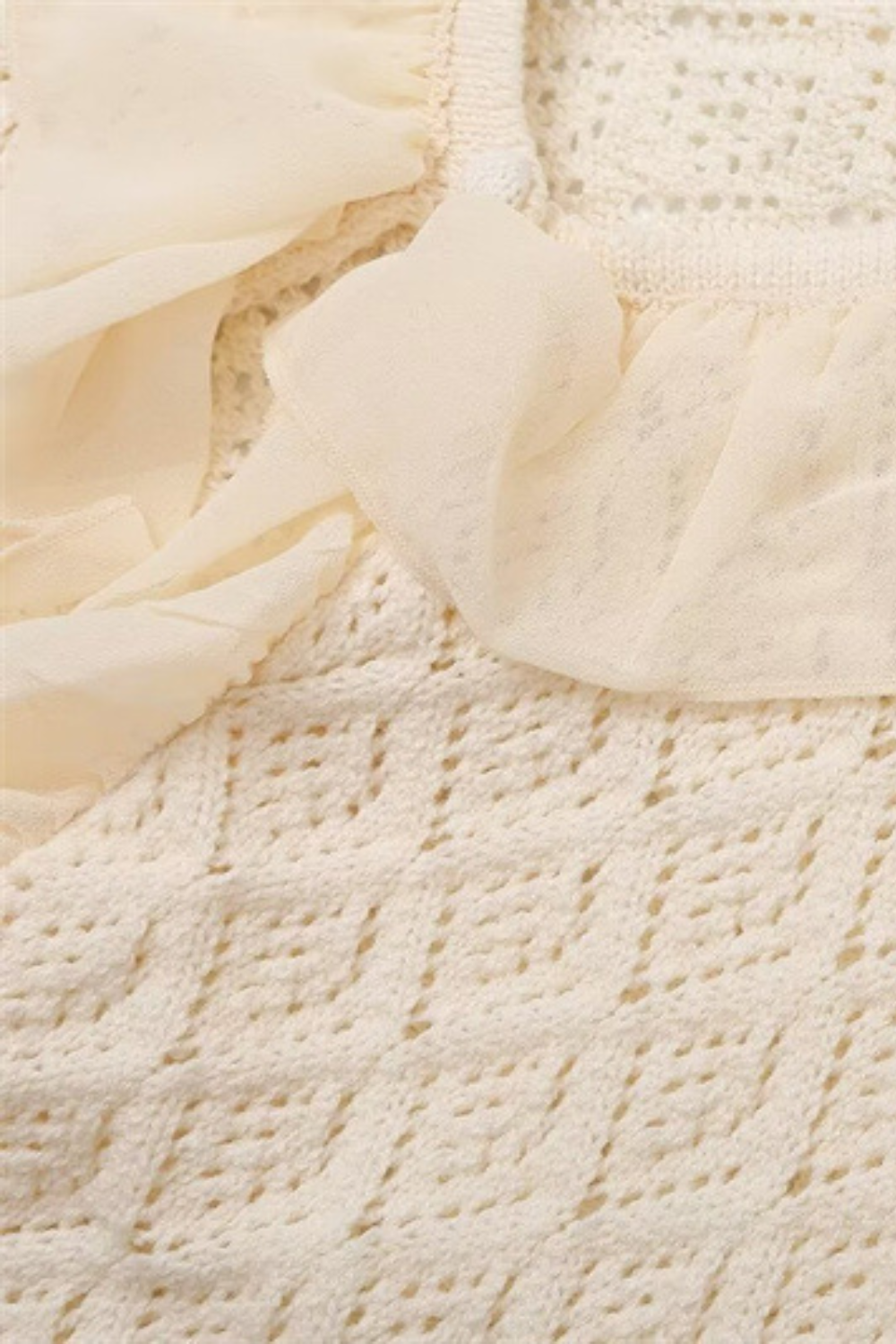 Layers Ruffled Knit Cardigan-Sunfere