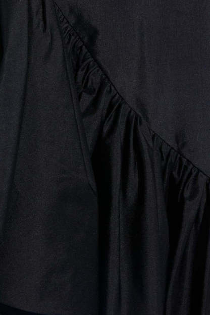 dresses-Polly Asymmetric Ruffled Midi Dress-SD00604222718-Black-S - Sunfere
