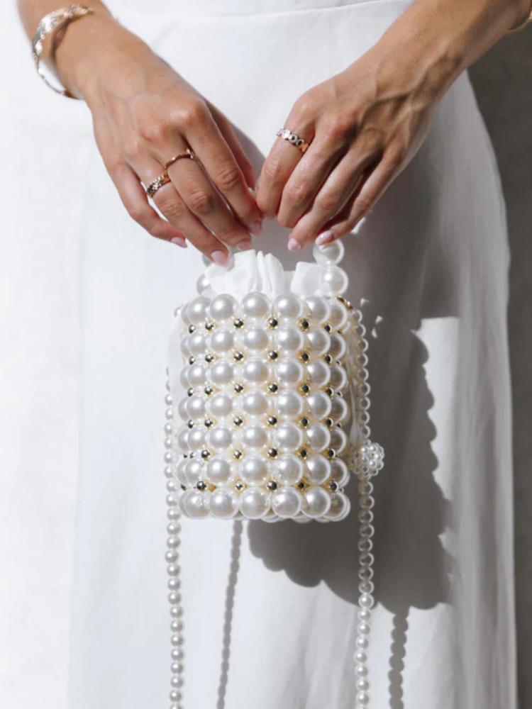 Renate Pearl Bucket Bag