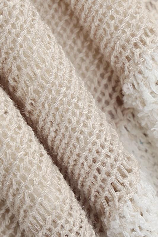Ruth Splicing Textured Knit Maxi Dress-Sunfere