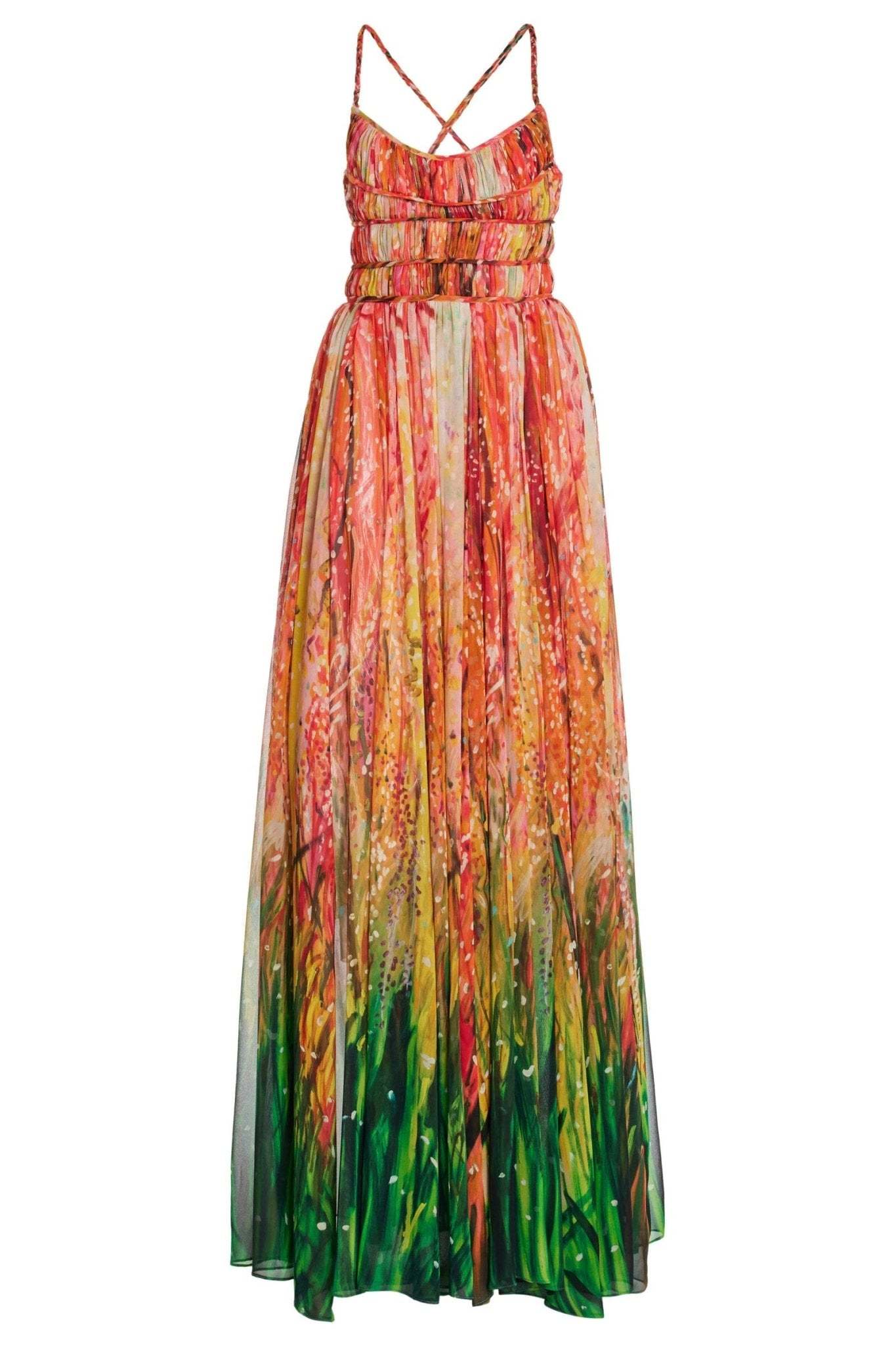 Sally Multicolor Tiered Maxi Dress-Sunfere