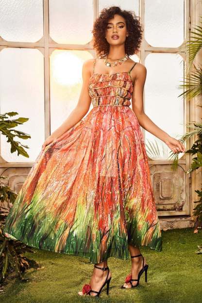 dresses-Sally Multicolor Tiered Maxi Dress-SD00602272342-Multi-S - Sunfere