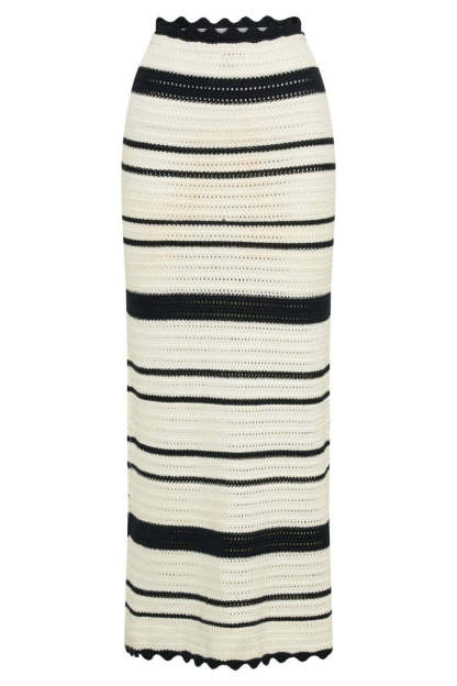 set-Sandra Crochet Stripe Set-SS00604032614-White-S - Sunfere