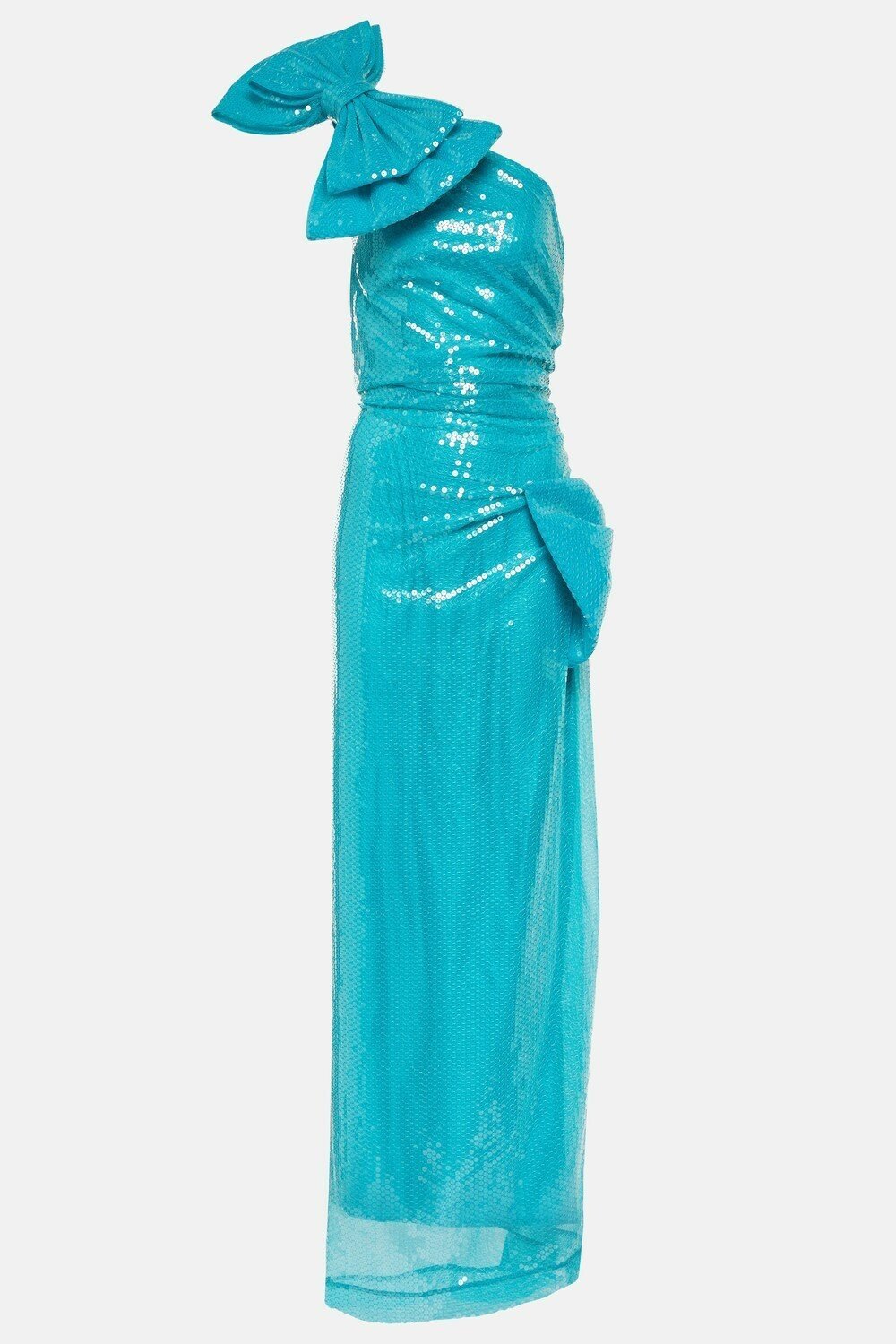 dresses-Setlla Sequins Bowknot Slit Maxi Dress-SD00602262402-Light Blue-S - Sunfere