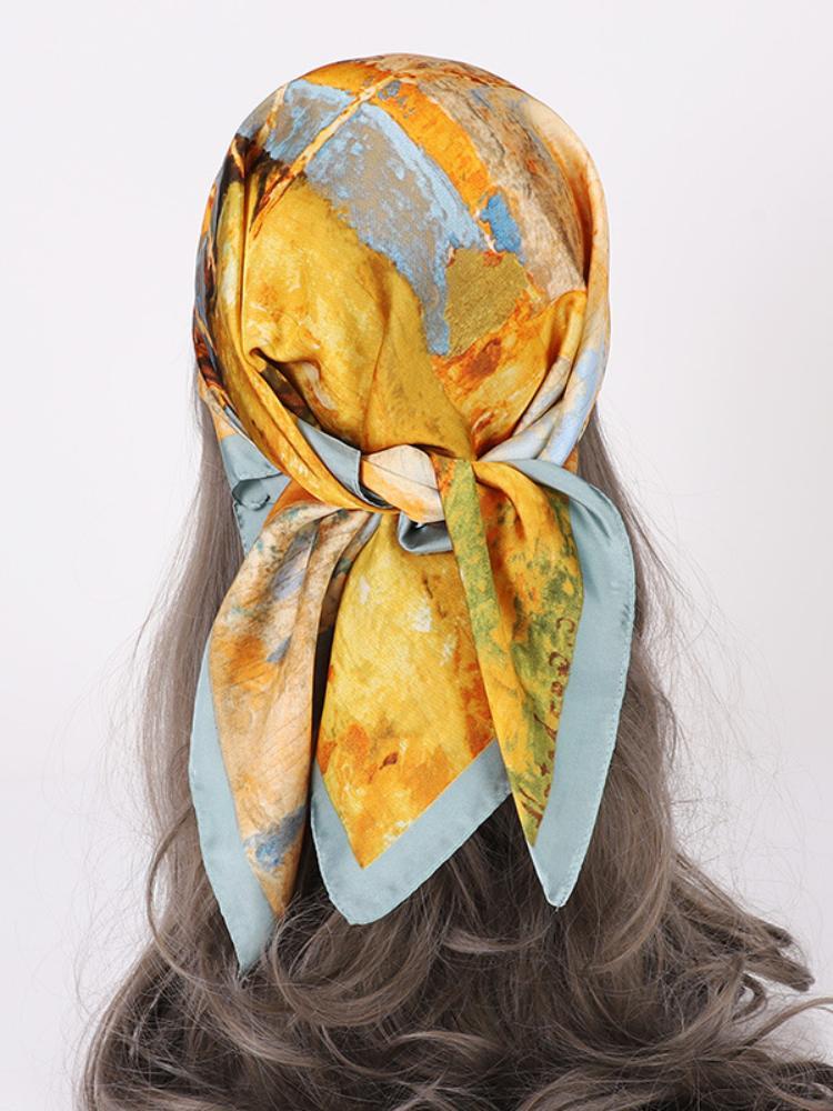 Sharon Landscape Print Headscarf-Sunfere